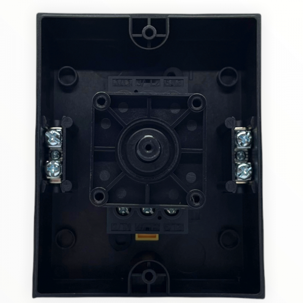 Hauptschalter 3-​Polig 63 A - im Gehäuse IP65 Gelb-​Rot